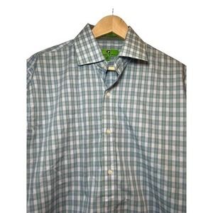 BRISTOL & BULL MENS BUTTON DOWN FLIP CUFF LONG SLEEVE SHIRT REGULAR FIT SZ M‎